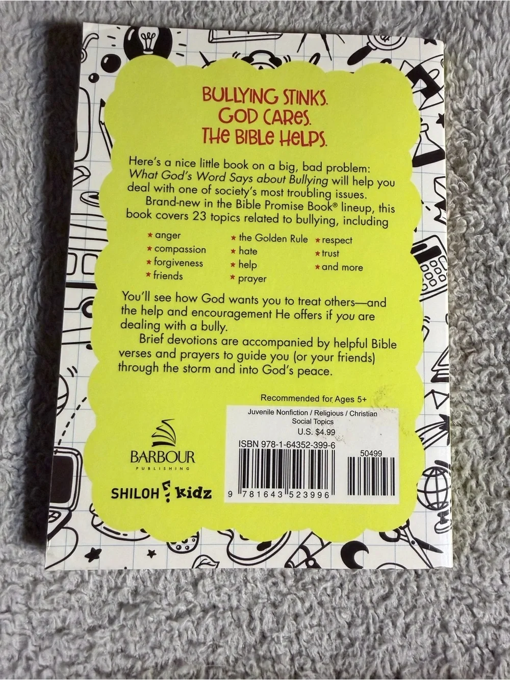 What God's Word Says About Bullying - Kids Book paperback - Picture 5 of 5